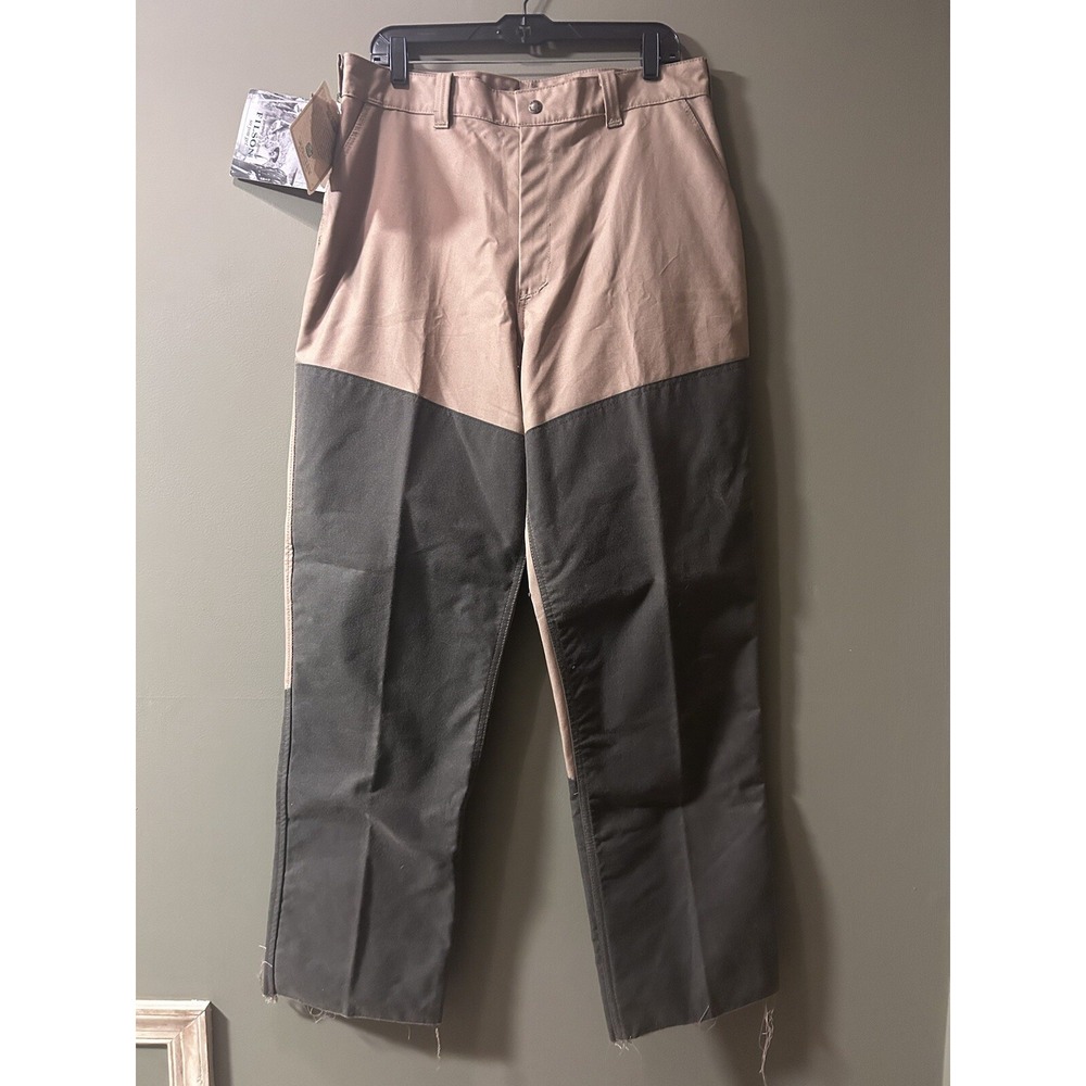 C.C. Filson Women's Vintage Brush Pants Camel Sz 16 38x32 Raw Hem Outdoor Work